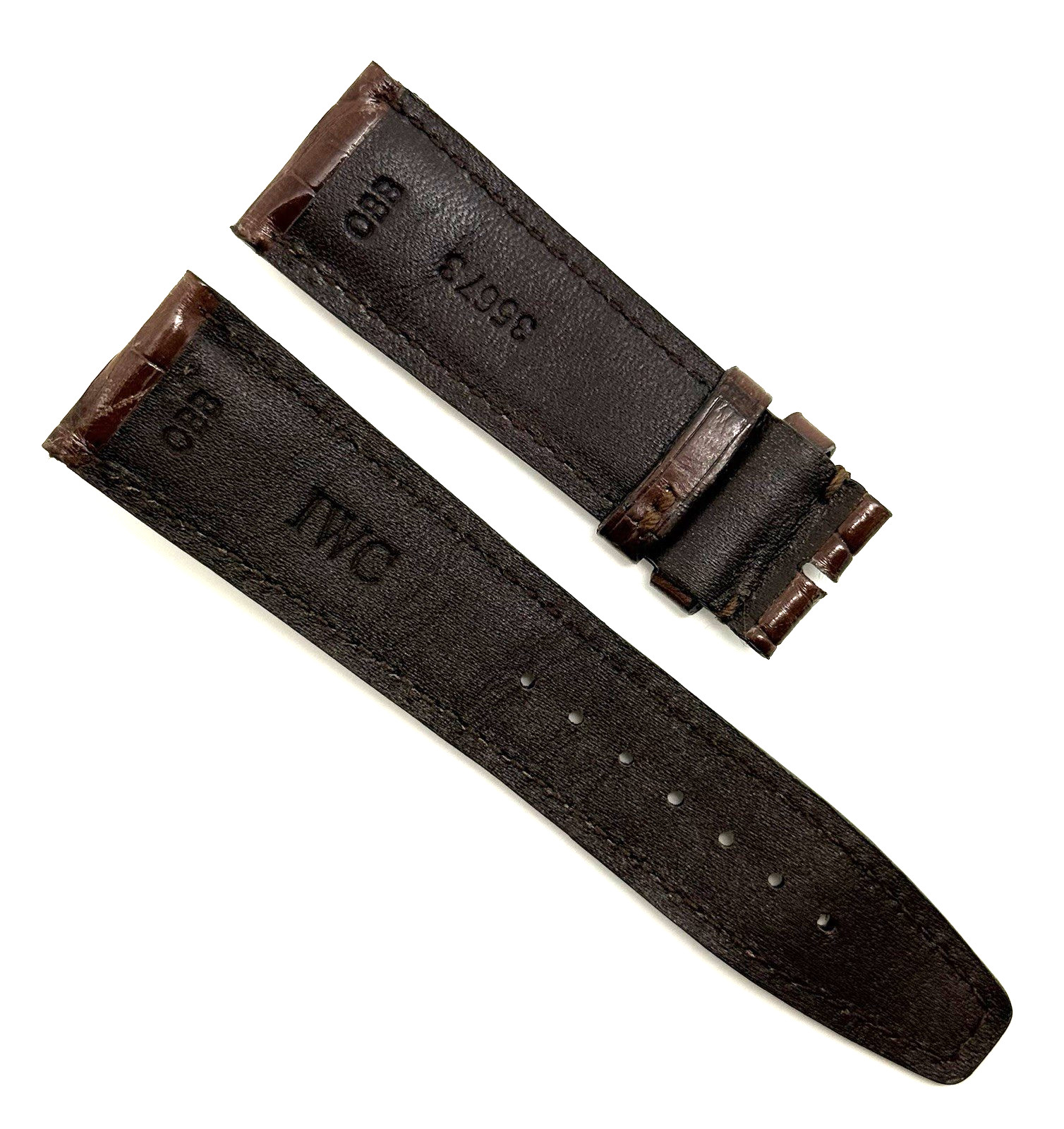 IWC 21mm x 18mm Brown Alligator Watch Strap Band Small 35673 New Authentic OEM