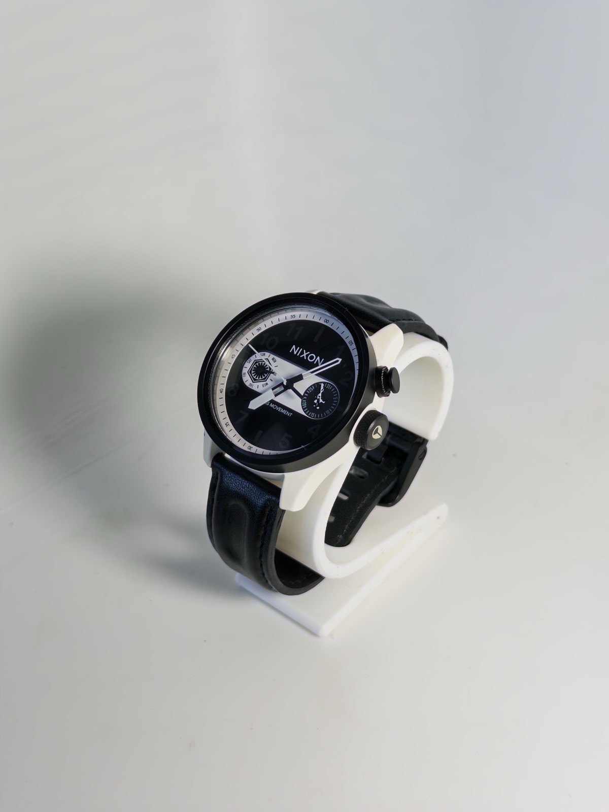 Nixon Star Wars Safari Deluxe First Order Quartz Watch White Case Leather