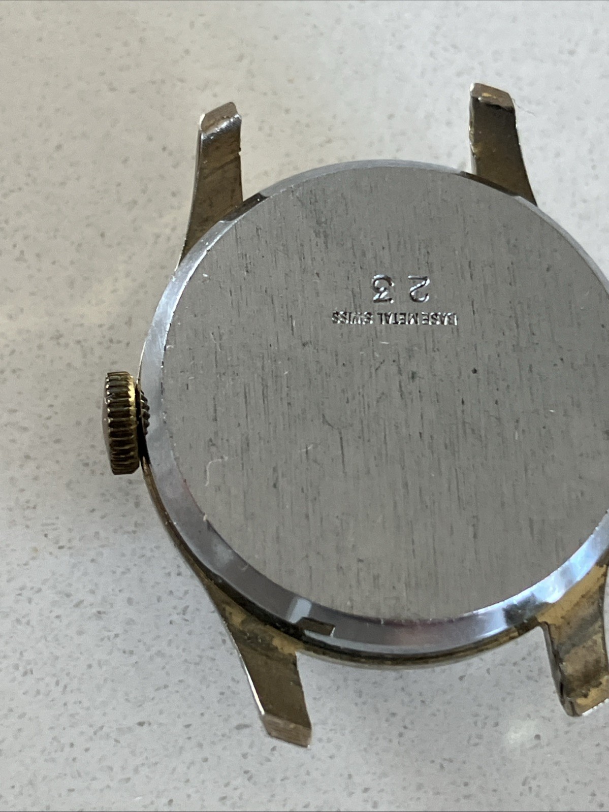 vintage 1963–1964 Swiss-made mechanical Barbie wristwatch case(needs Battery)