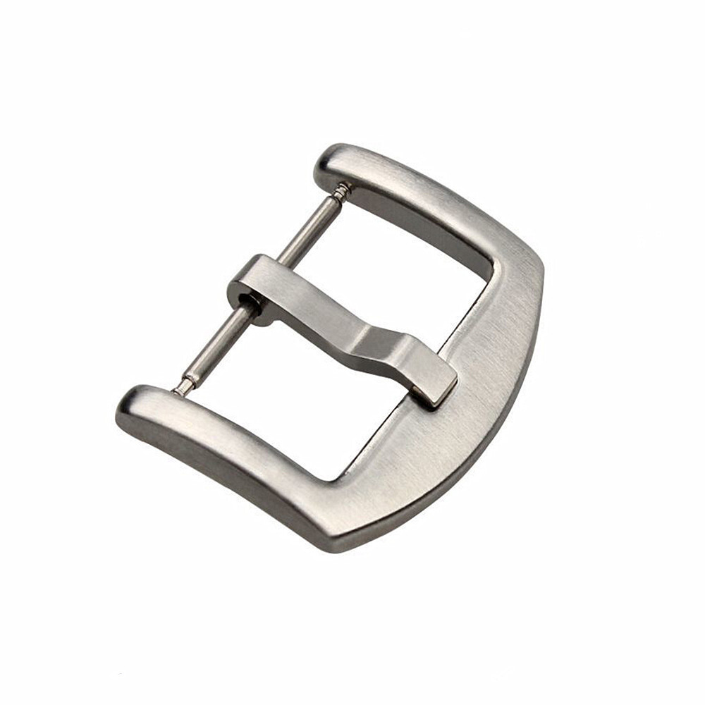 Brushed Stainless Steel Tang Buckle For Watch Strap Band 16 18 20 22 24 26mm
