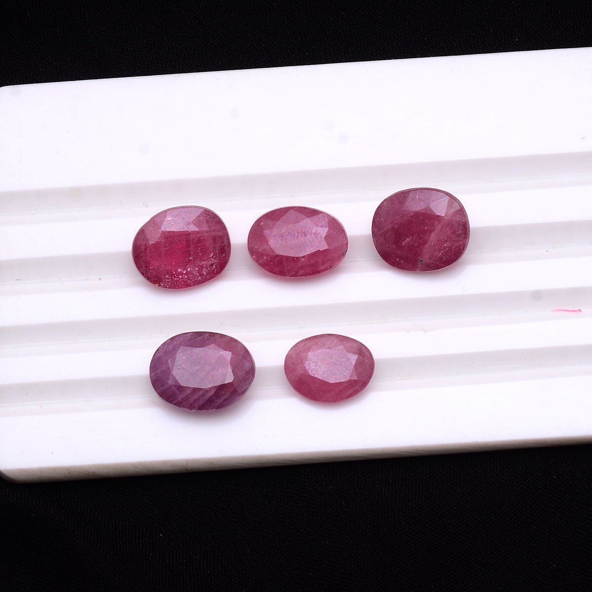 5 Pcs Natural African Ruby Oval Cut 10mm-12mm Stunning Huge Loose Gemstones Lot