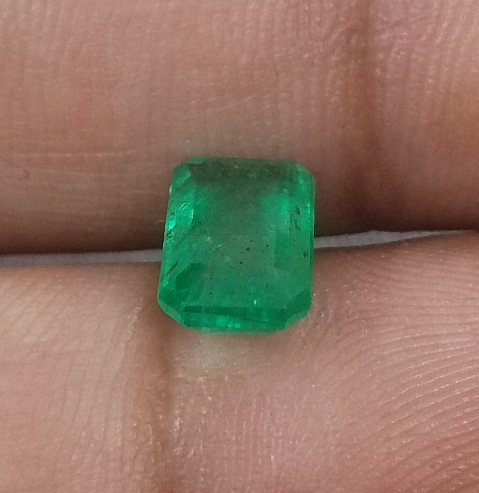 1.83ct Natural Panjshir Emerald Medium Green Octagon Loose Gemstone
