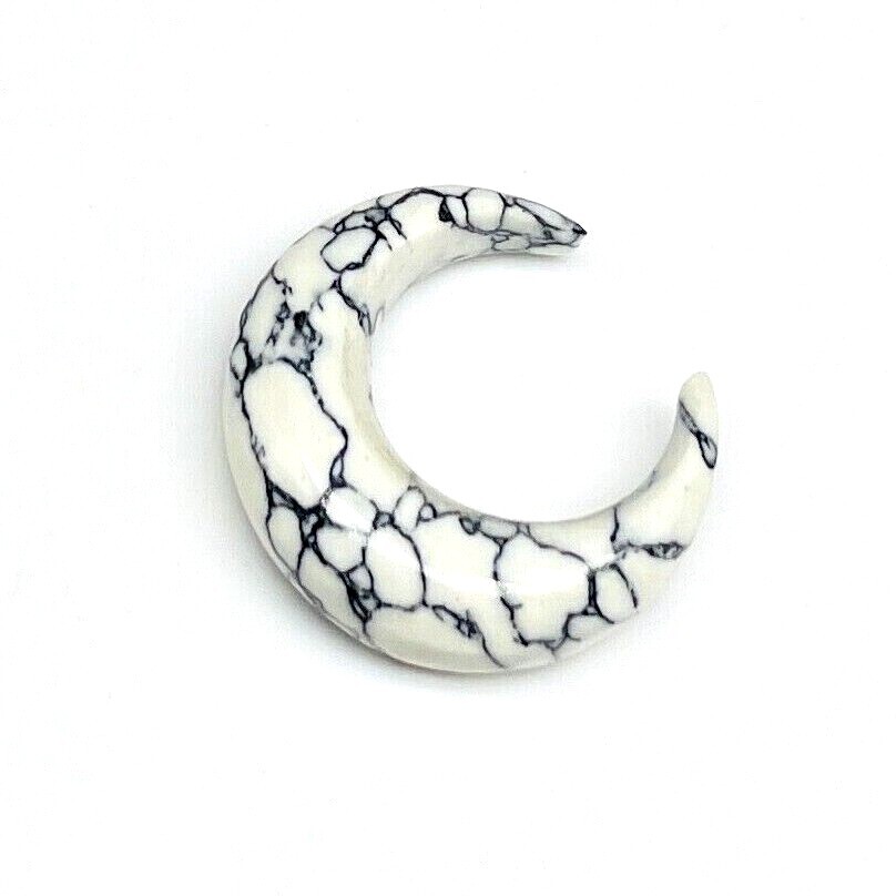 Howlite Septum Pinchers, Handmade size 12g(2mm) to 5/8” & Custom Available