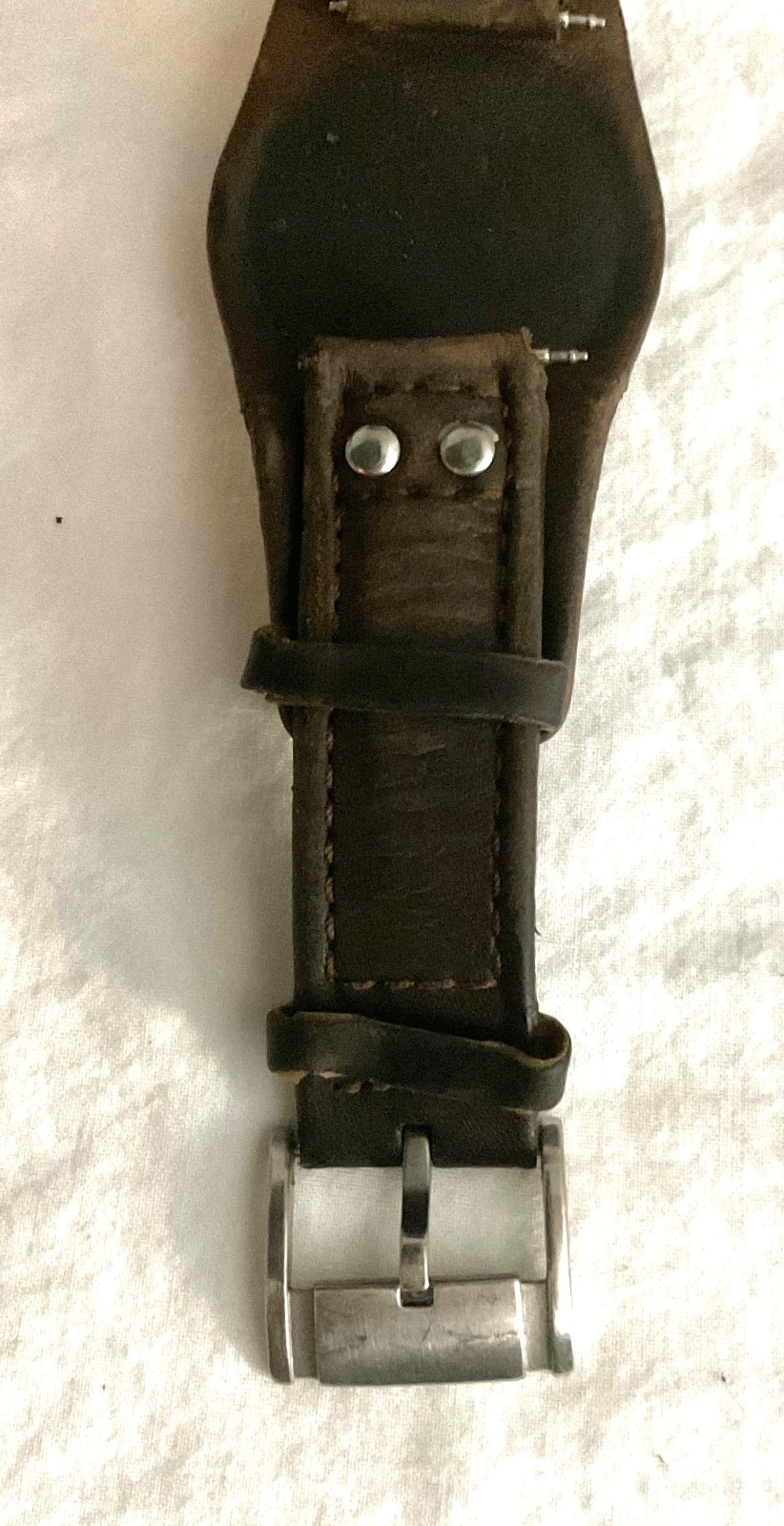 Fossil Dark Brown Leather Watch Strap for Coachman CH2564 & CH2565 20mm