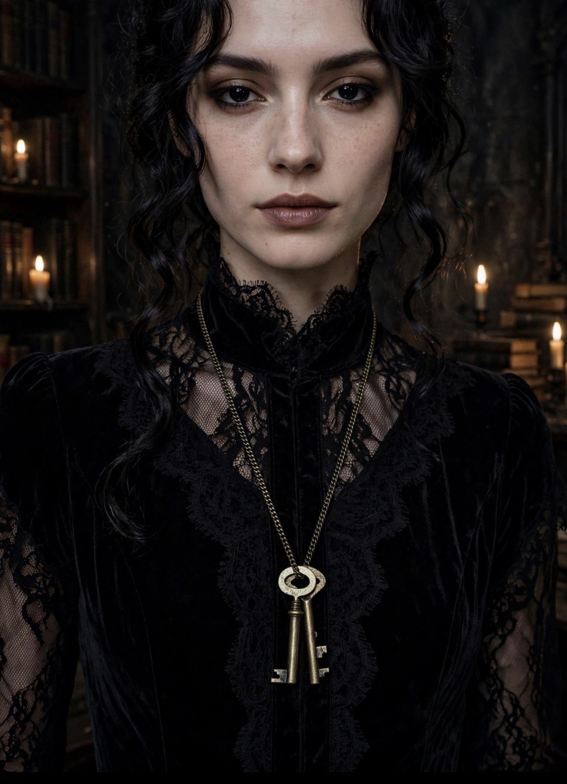 Double Skeleton Keys Necklace