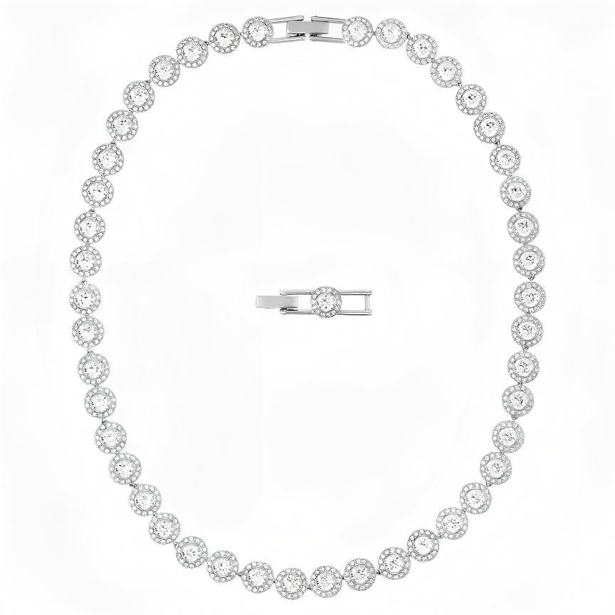 Swarovski Una Angelic Tennis Necklace Round Cut