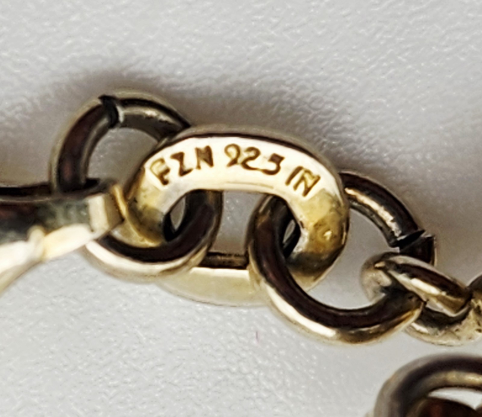 Fuzion Creations Int’l Sterling Silver Vermeil Snake Chain Necklace 22.5″