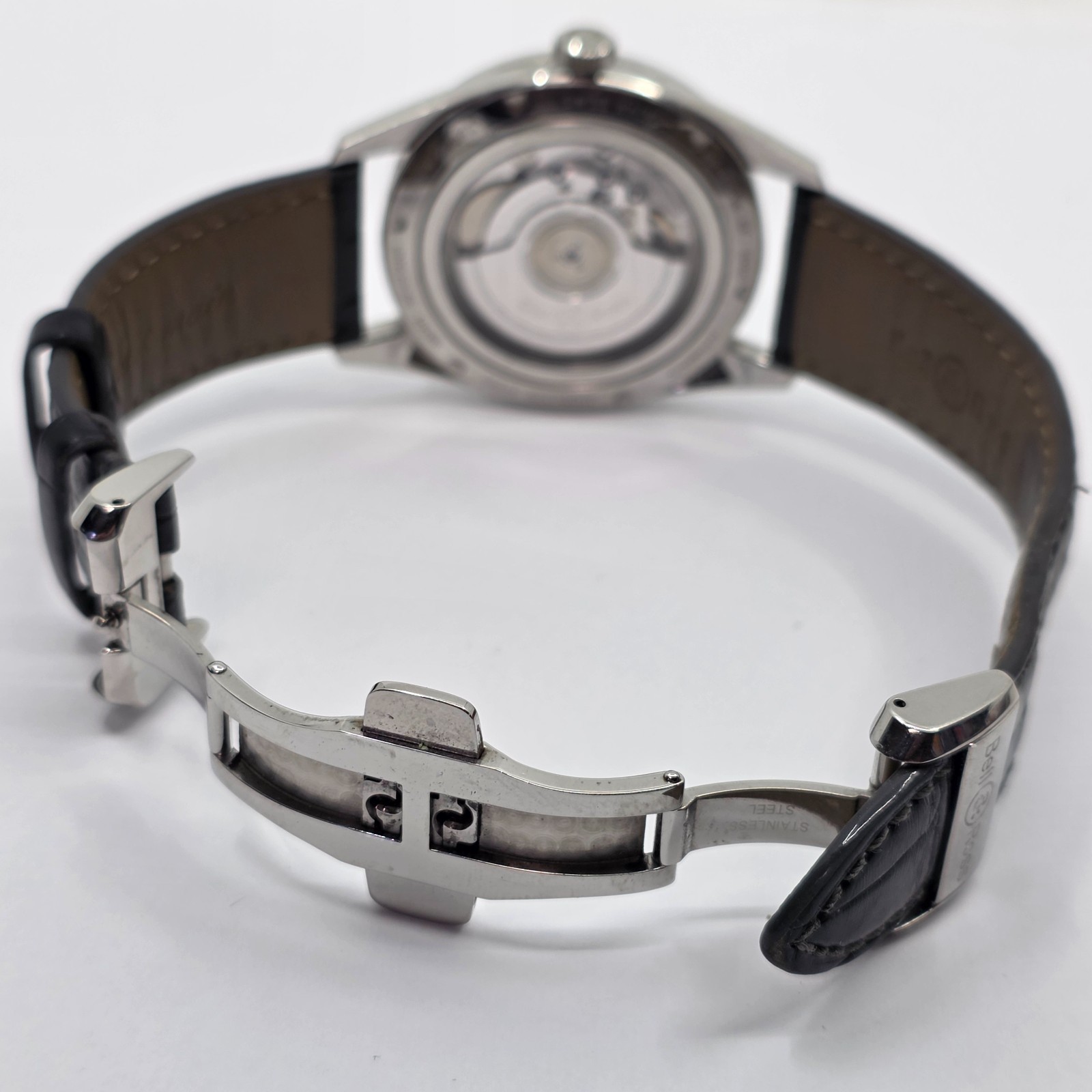 Bell & Ross Officer Automatic Steel 41mm Silver Dial on Strap BR123-95-SP
