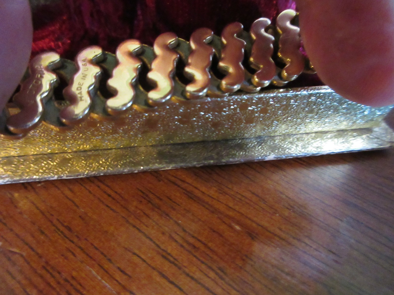 Vintage 1940″s WW11 Sweetheart Expansion Bracelet Victoria Gold Filled w/Box