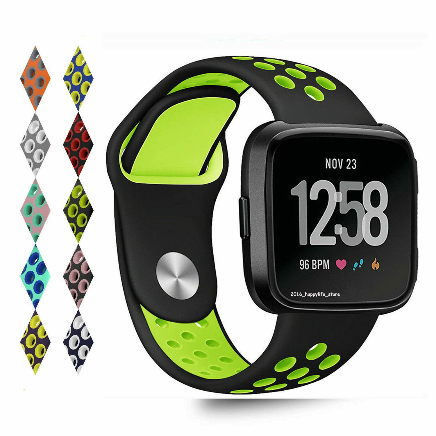 For Fitbit Versa 2 1/Lite Wrist band Breathable Sport Silicone Strap Watch Bands