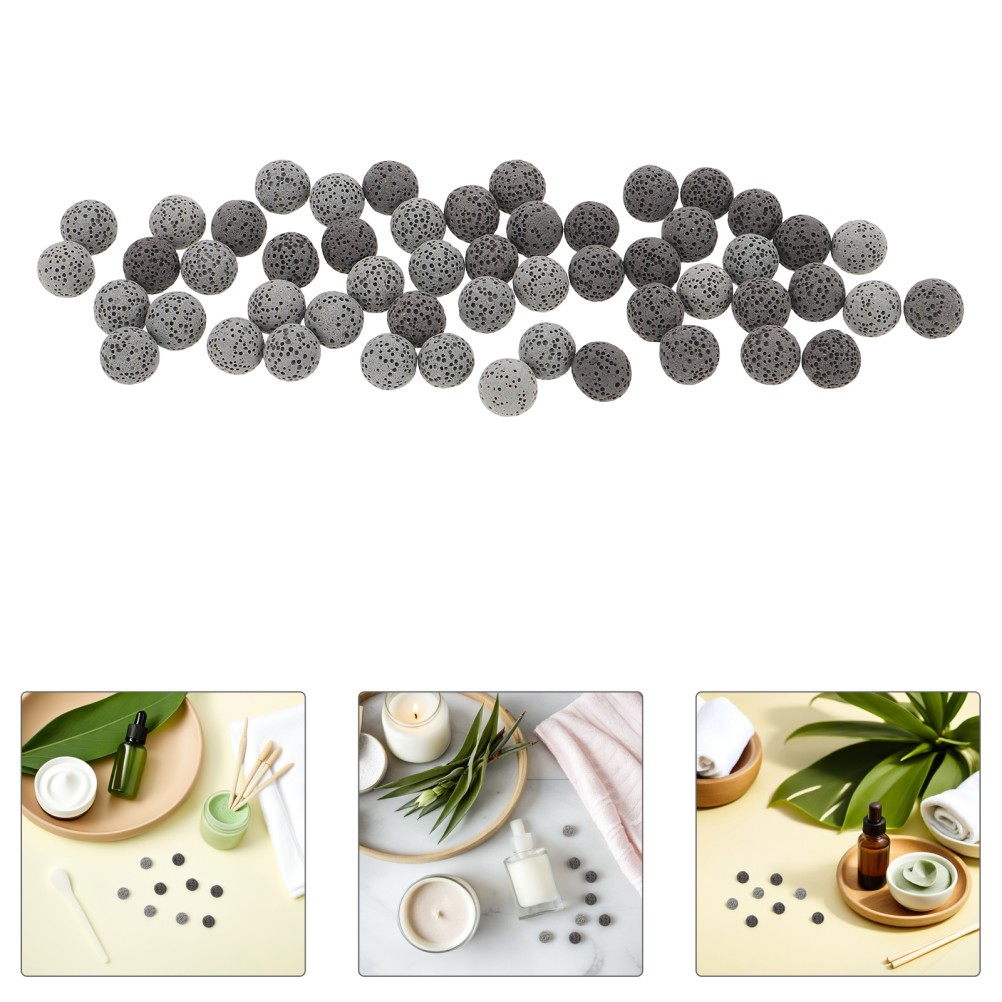 2 Set Portable Volcanic Stone Essential Oil Diffuser Stones Reusable Decor Set