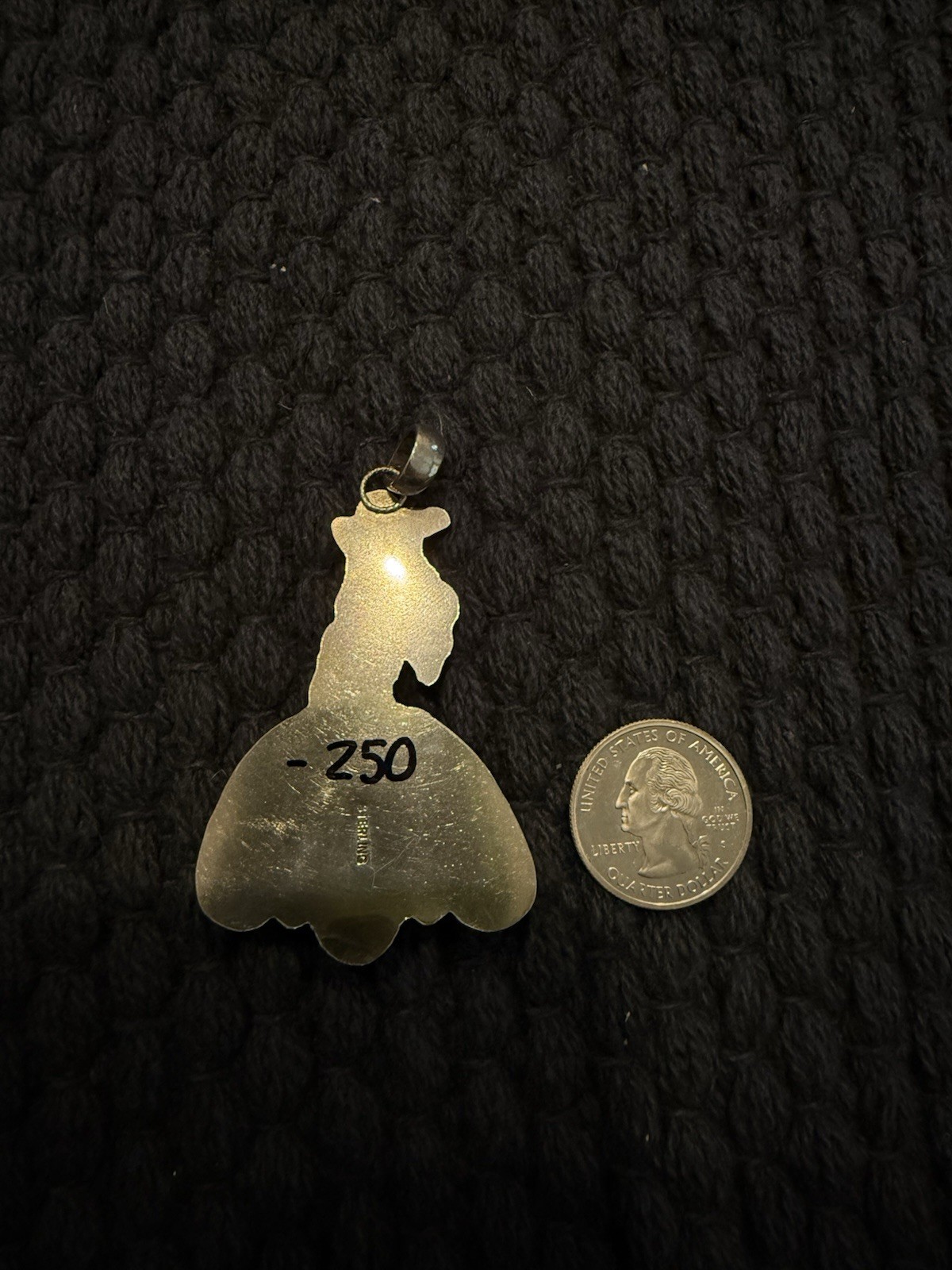Golden Hills Turquoise Bronco pendant
