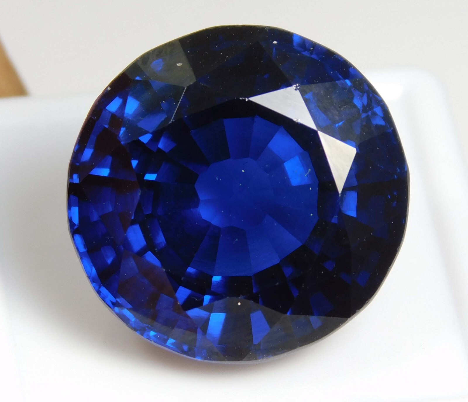 32.20 Ct Arkansas Blue Benitoite Certified Round Cut Rare Natural Gems
