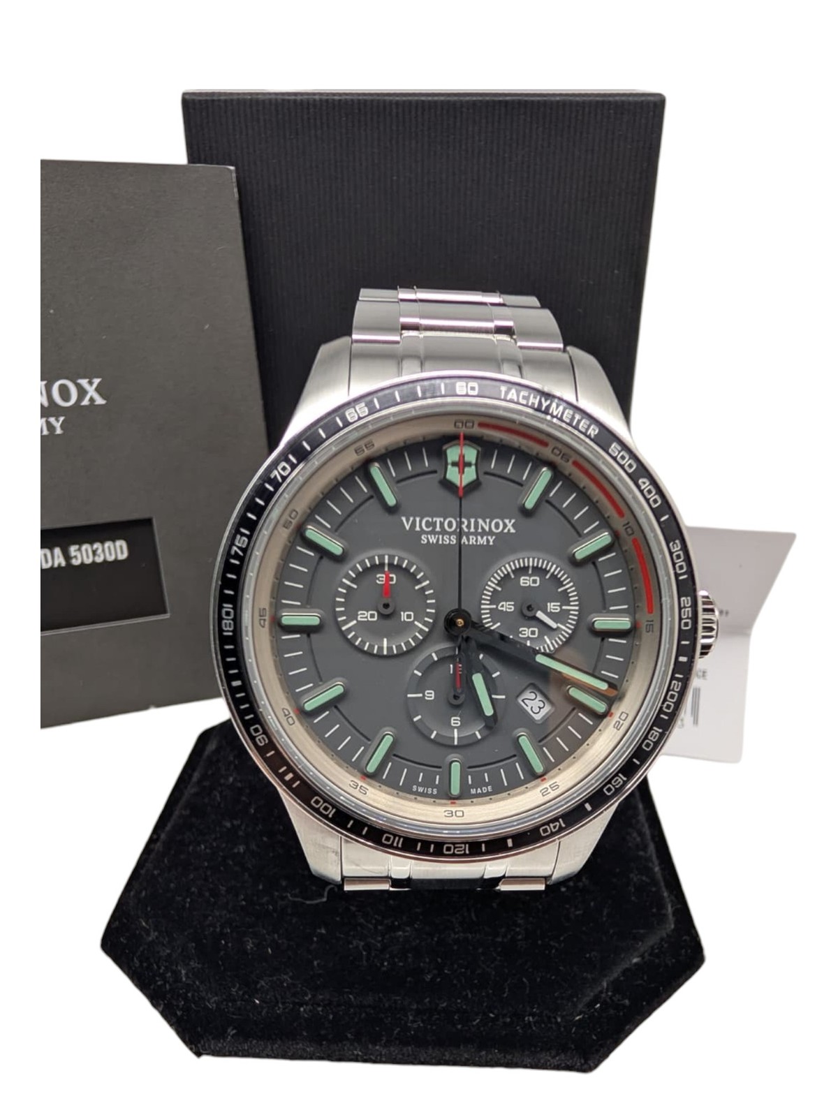 Victorinox Alliance 249148 Men’s Sport Chronograph Gray Dial 44 mm Watch $850