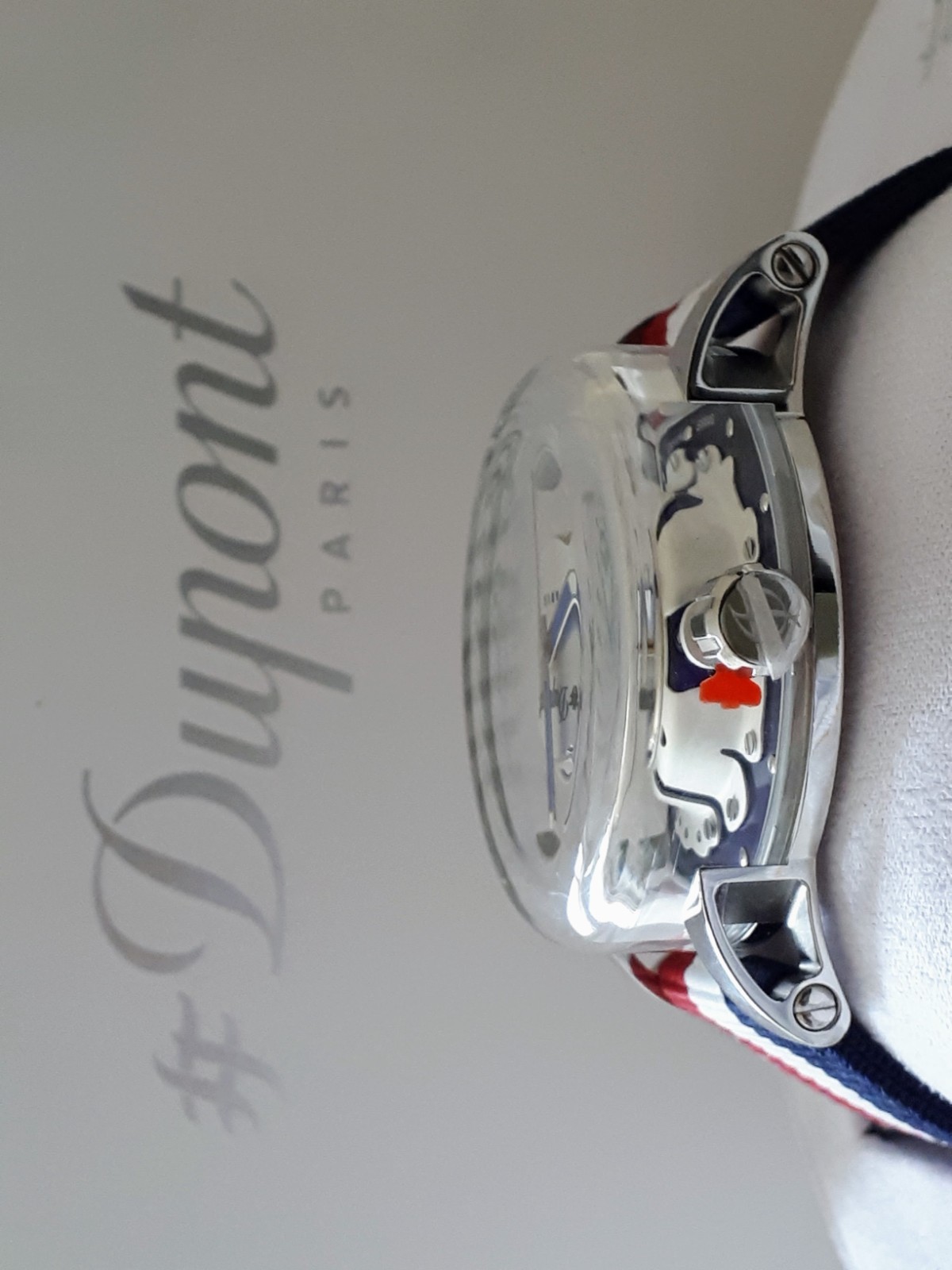 S.T. Dupont Hyperdome: MINT Rare/Collect: M/43mm dia: Mod: 065111, Box & Papers