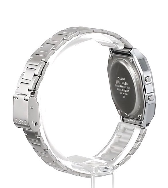 Casio A158WA-1JH Classic Digital Watch Silver Stainless Steel Alarm Japan