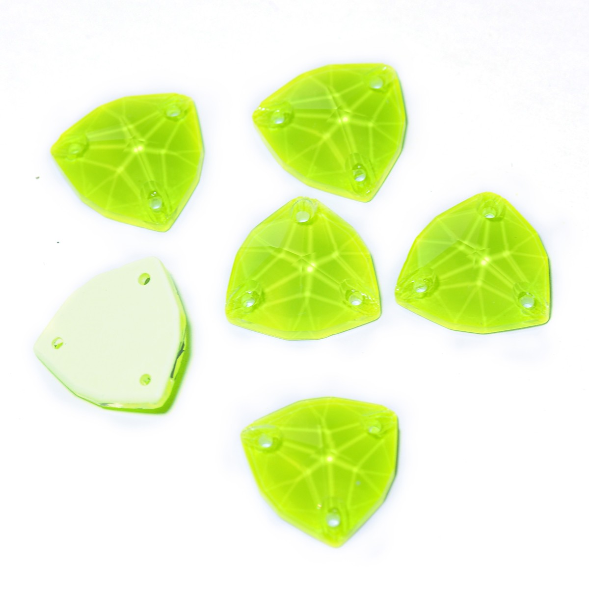 Trilliant Crystal Neon Sew On Rhinestones Fluorescence Mocha Sewing accessory