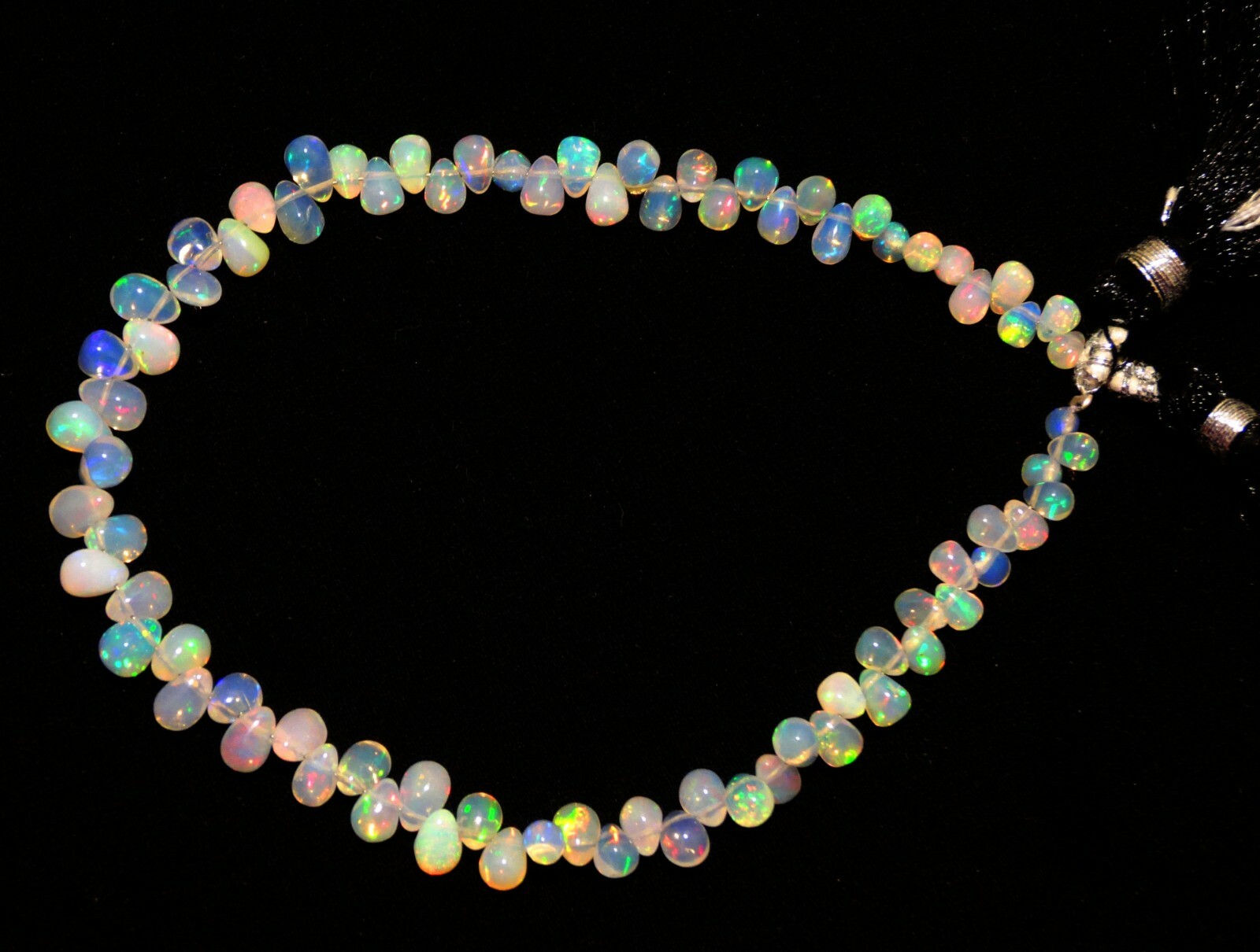 Natural Gem Ethiopian Fire Opal 6x4mm Approx Size Smooth Teardrop Beads 9″ 30Ct.