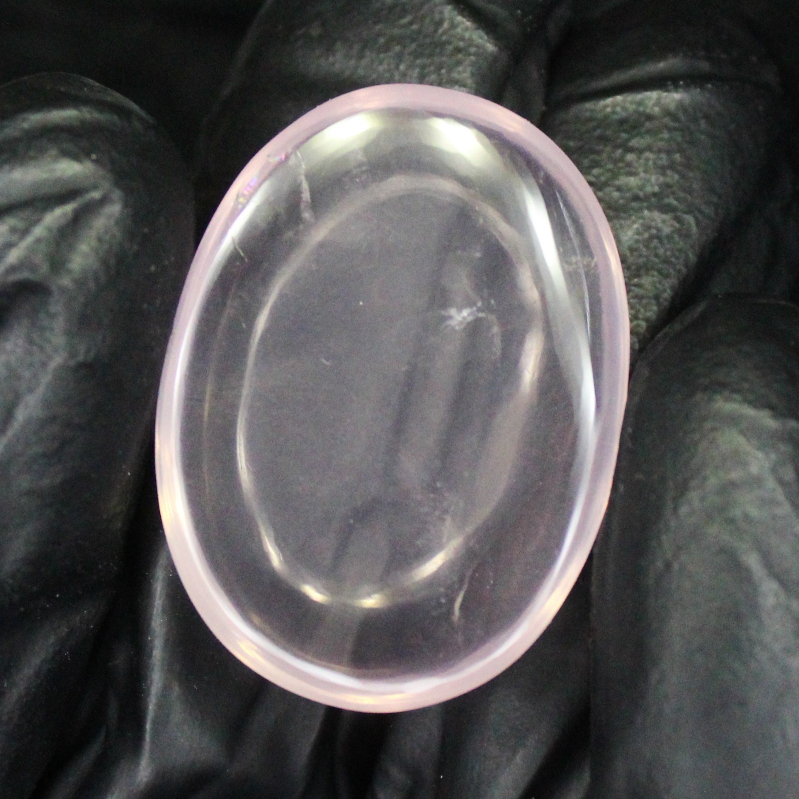 Natural Pink Rose Quartz Cabochon In Oval Shape 28.00 Carats 27x20x6 mm Size