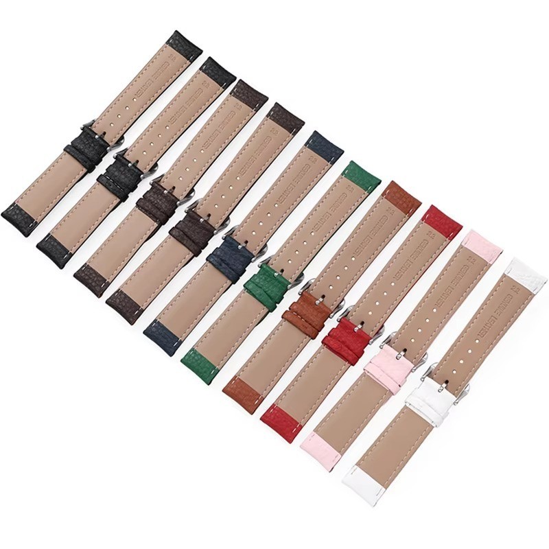 Genuine Leather Watch Band 14mm 16mm 18mm 20mm 22mm Watch Strap for Men Women