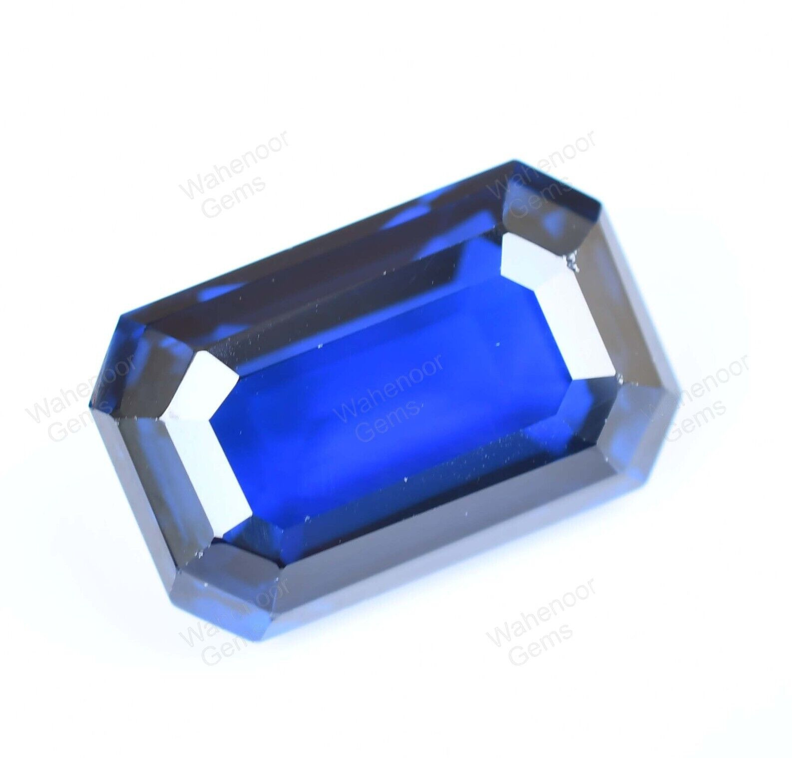 D’ Block Natural Tanzanite 20.00 Ct Blue Emerald Cut Certified Huge Gemstone