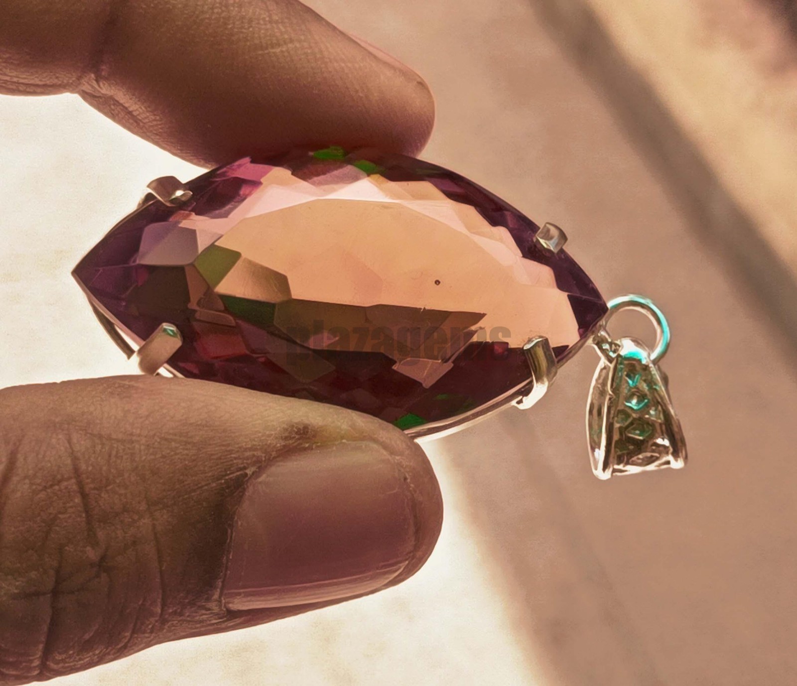 105Ct Natural Color Change Alexandrite Marquise Cut Certified Loose Gemstone 6k