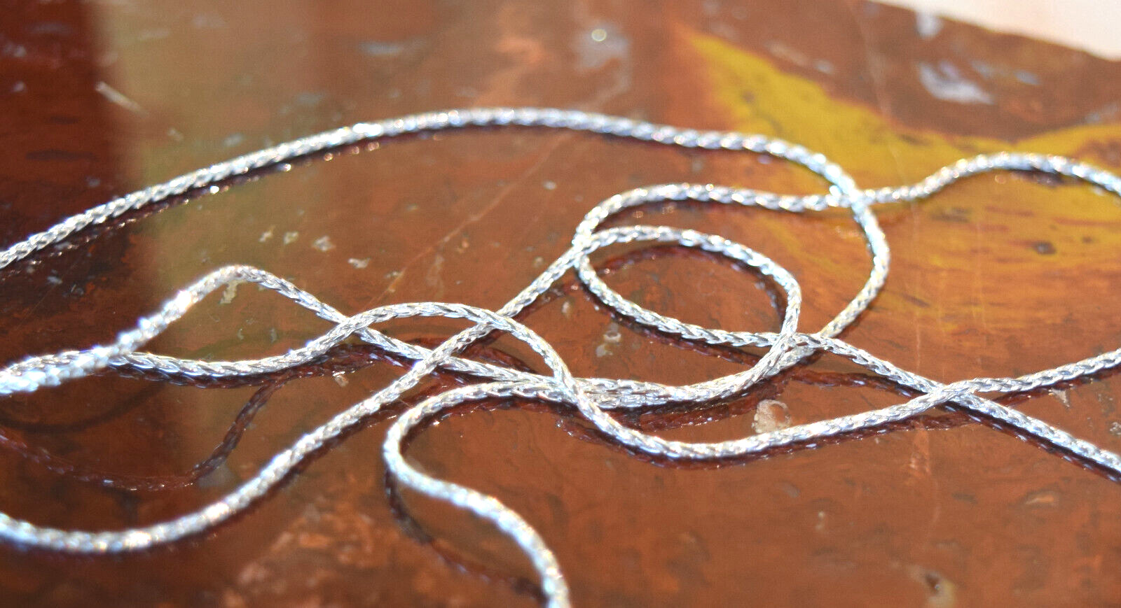 Adjustable 1mm Wheat Chain Necklace 925 Sterling Silver 16″ to 30″ Ball Slide