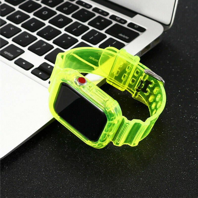 Silicone TPU Sport Watch Band Strap For Apple Watch Series 6/5/4/3/2/1 iwatch SE