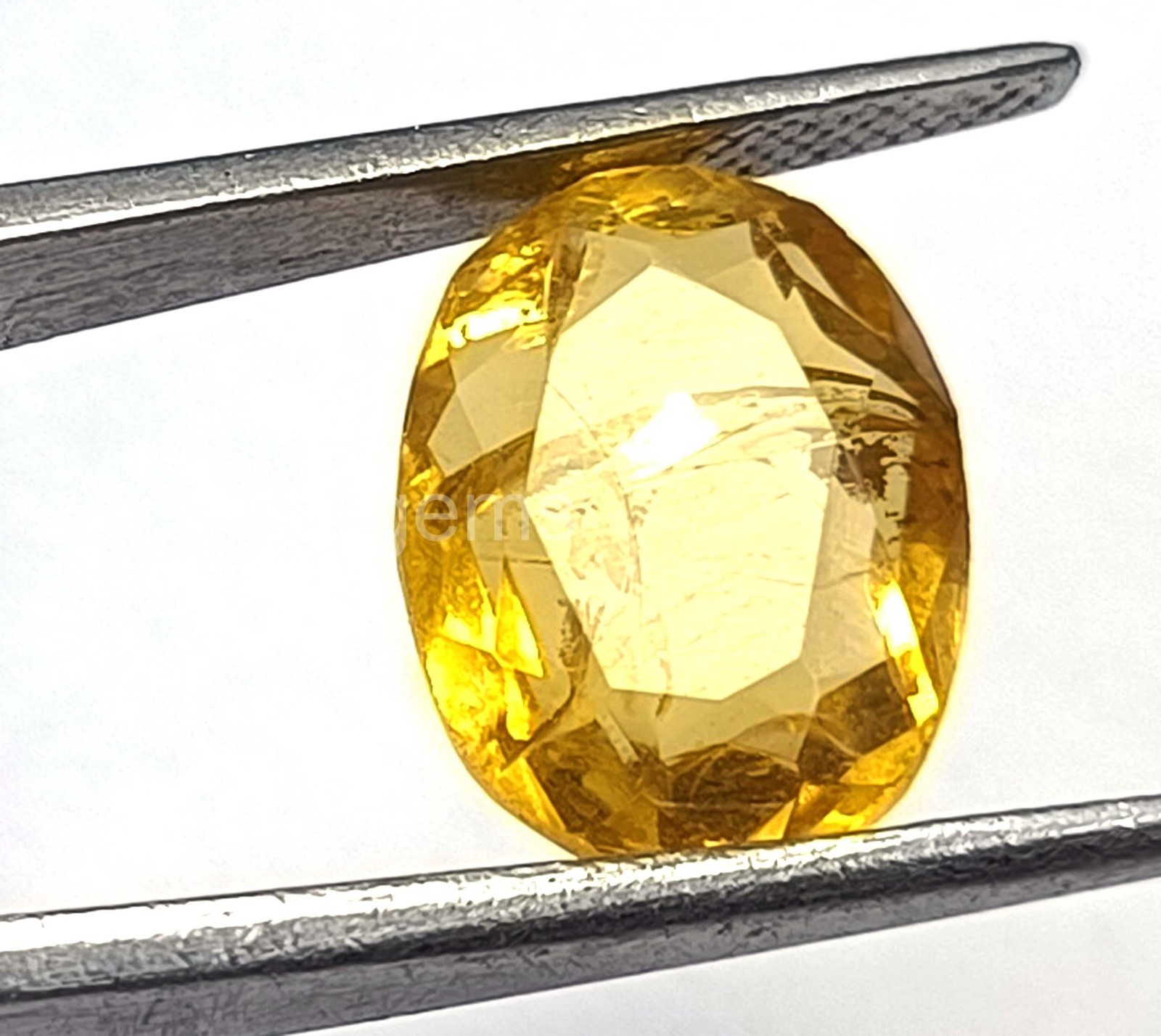 6.80 Carat Yellow Sapphire – Natural Oval Cut, EGL Certified Luxury Gem 5ARO