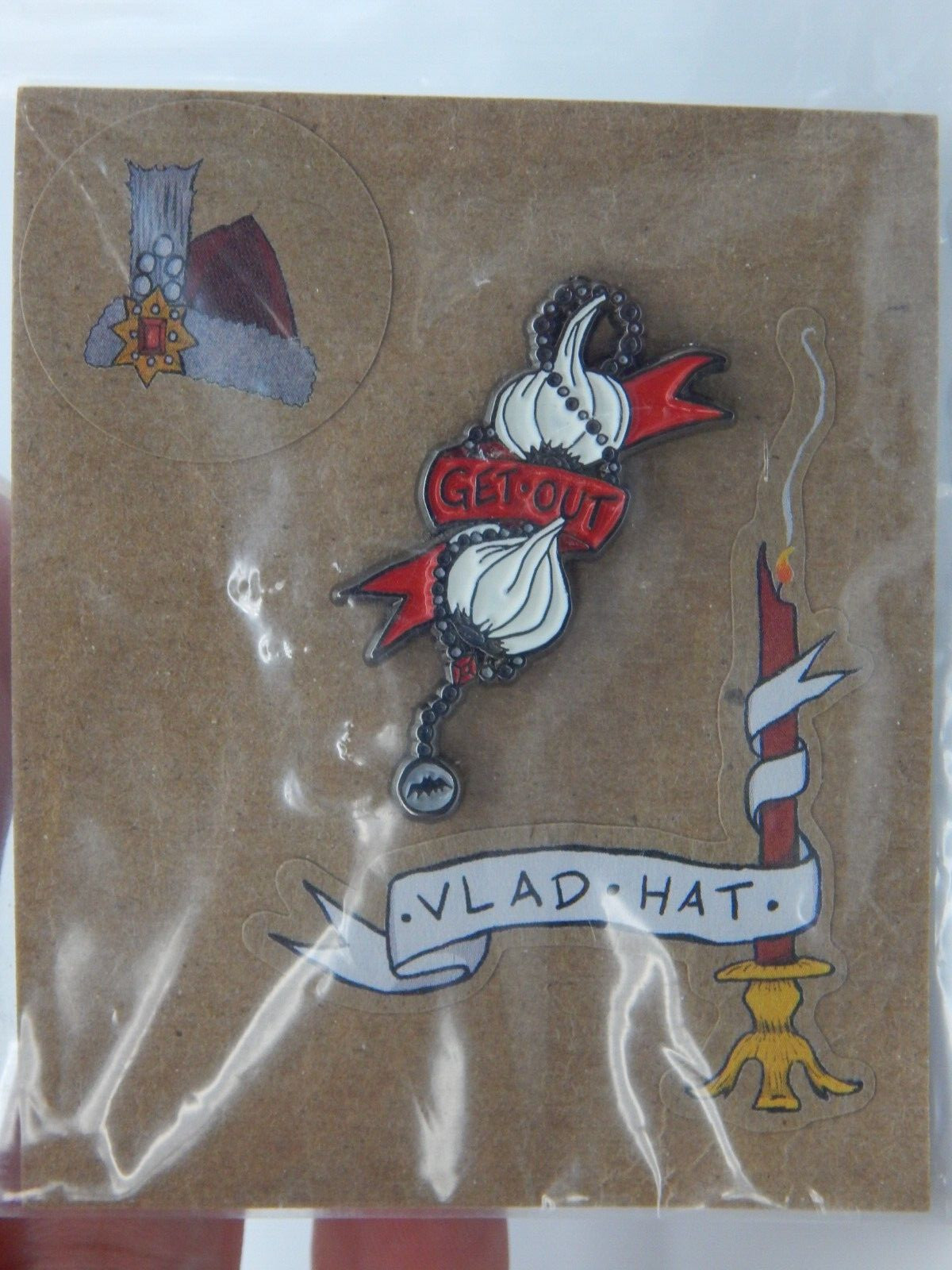 LOT OF 6 PINS – The Roving House LMTD Clown Skull Art Vermin Trump Garlic EF695