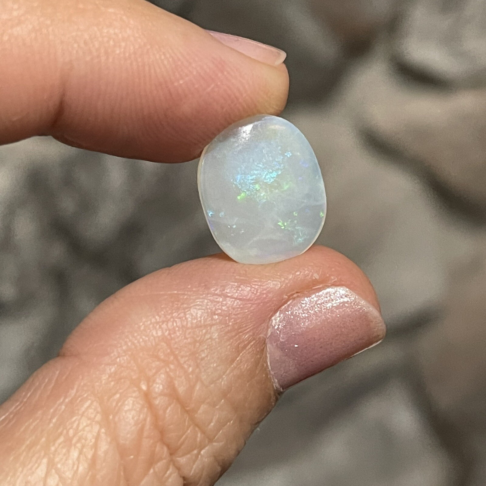 3.35ct 14.9x12x2.5mm Fine Australian Solid Opal Oval Cabochon Jelly Opal