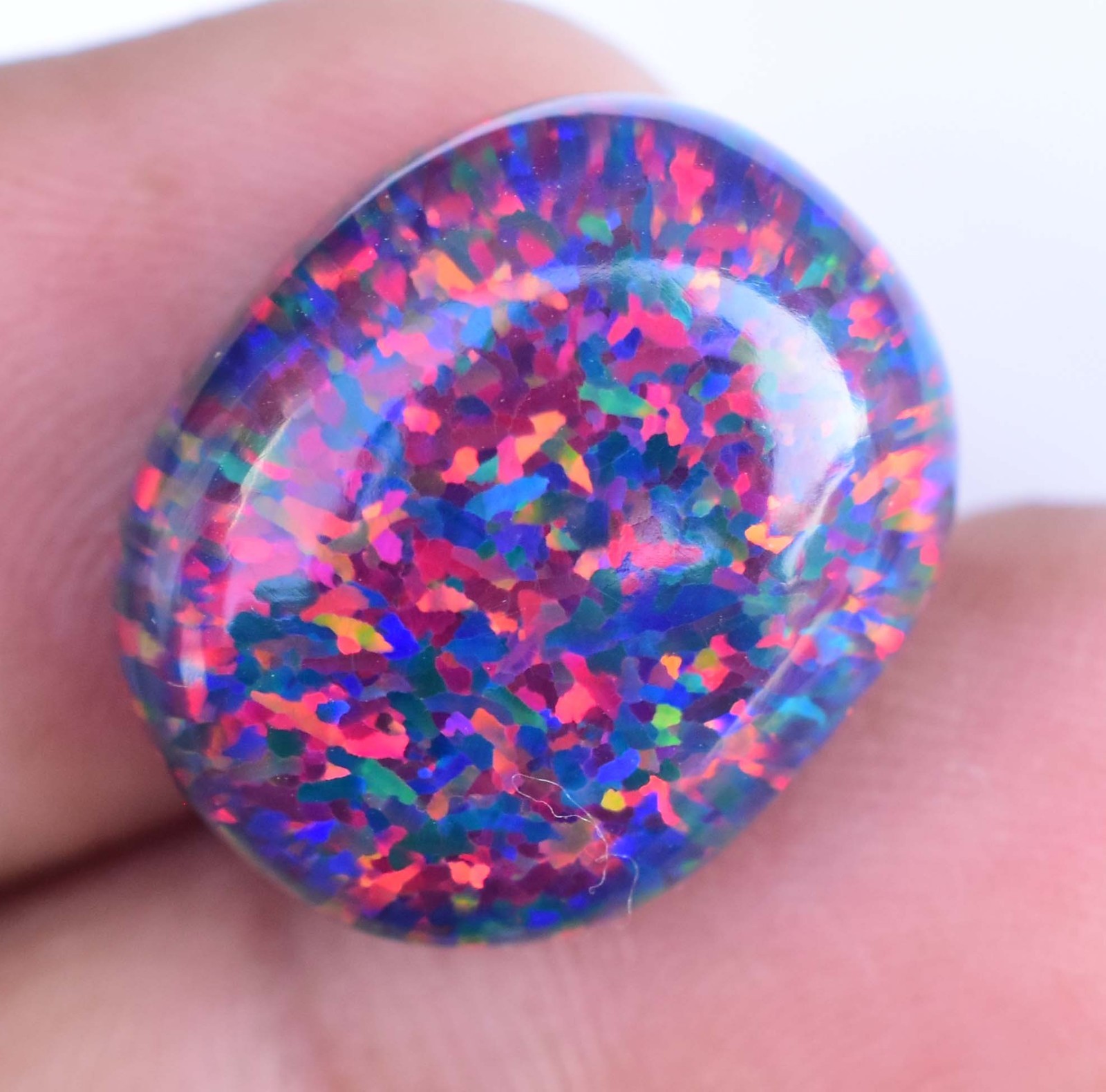 10.00 CT Natural Ethiopian Black Fire Opal Certified Very Rare Precious Gemstone