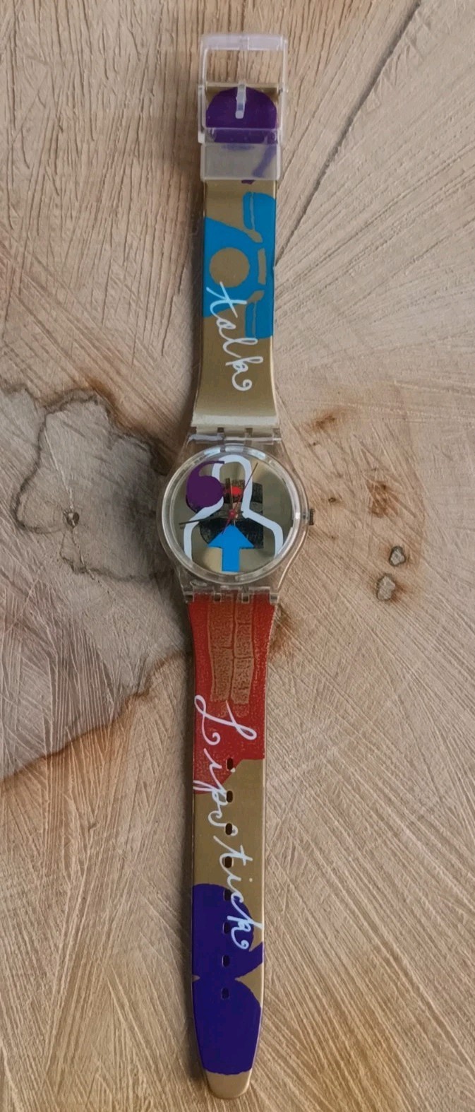 SWATCH GK248 QUARTZ GENTS WATCH LIPSTICK AN ARTIST DESIGN SPECIAL A CLASSIC