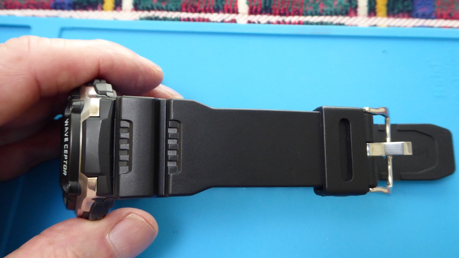 Casio WV200A waveceptor atomic watch with black resin strap