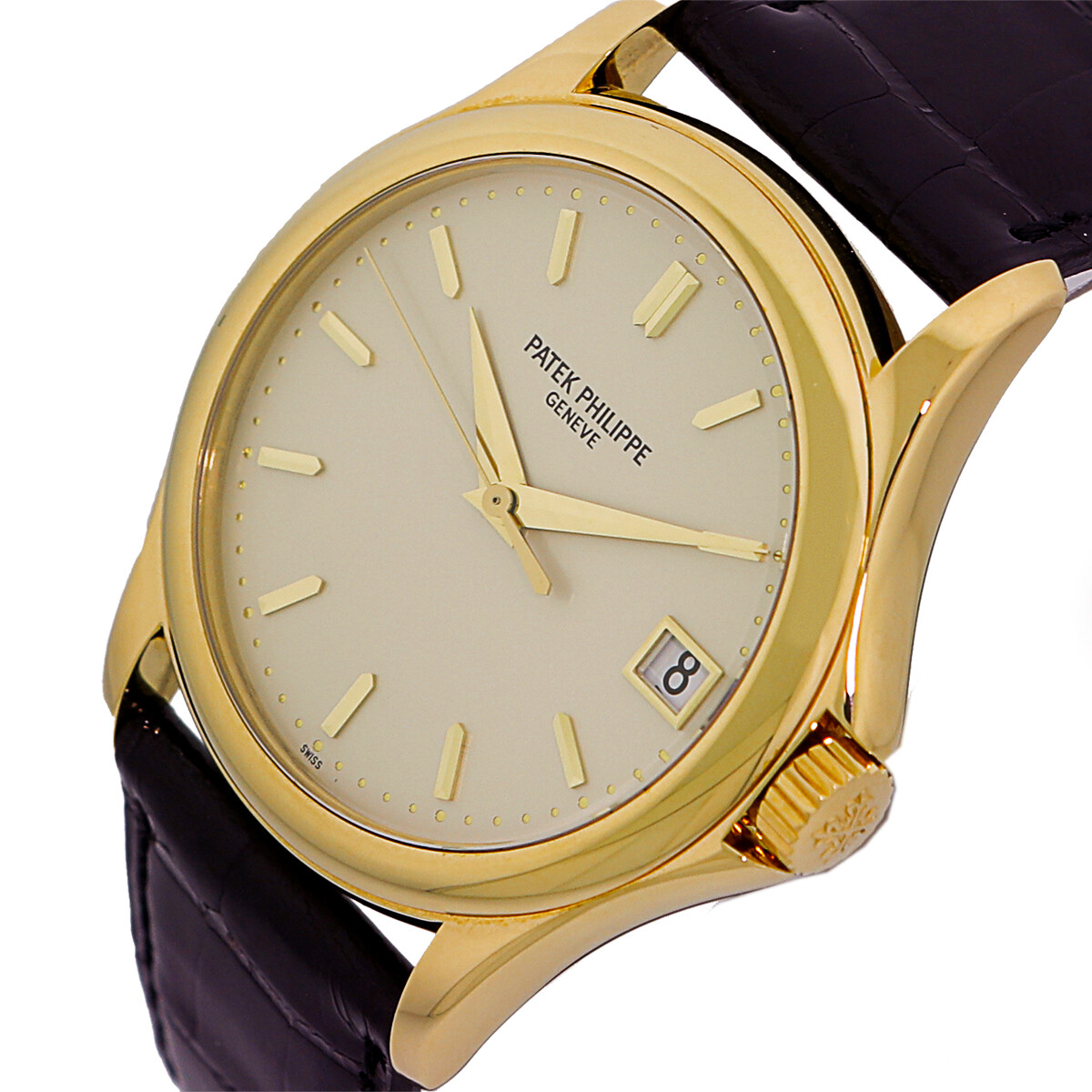 PATEK PHILIPPE 18K Yellow Gold 37mm Calatrava 5127J Box Warranty MINTY