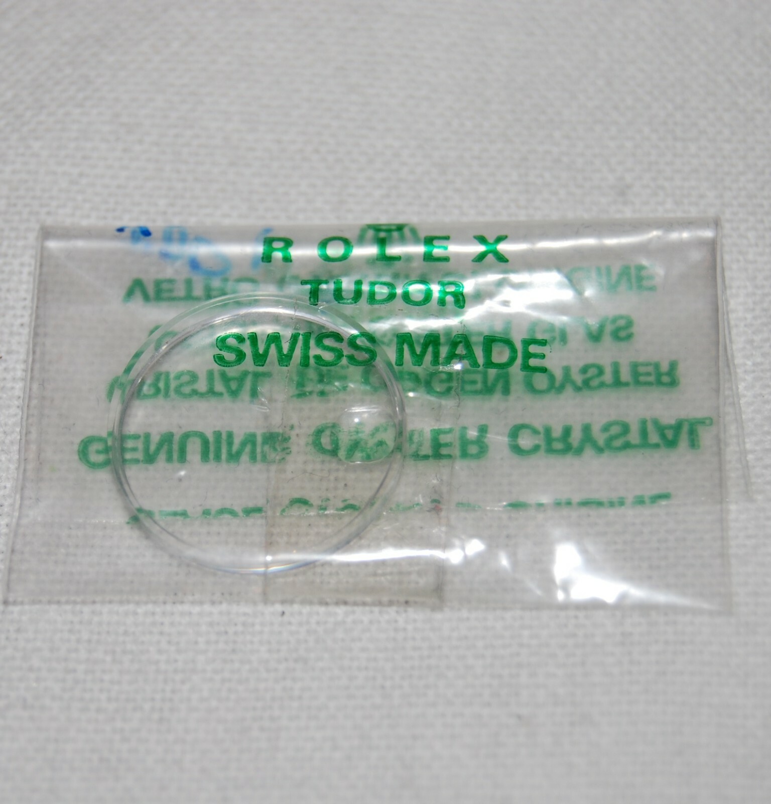 Vintage Plastic Crystal + Magnifier for 23mm watch oyster style rlx or tdr, NEW