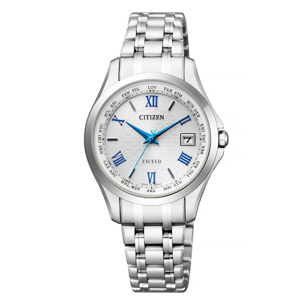 CITIZEN EXCEED Eco-Drive EC1120-59B Silver Women’s Watch New in Box