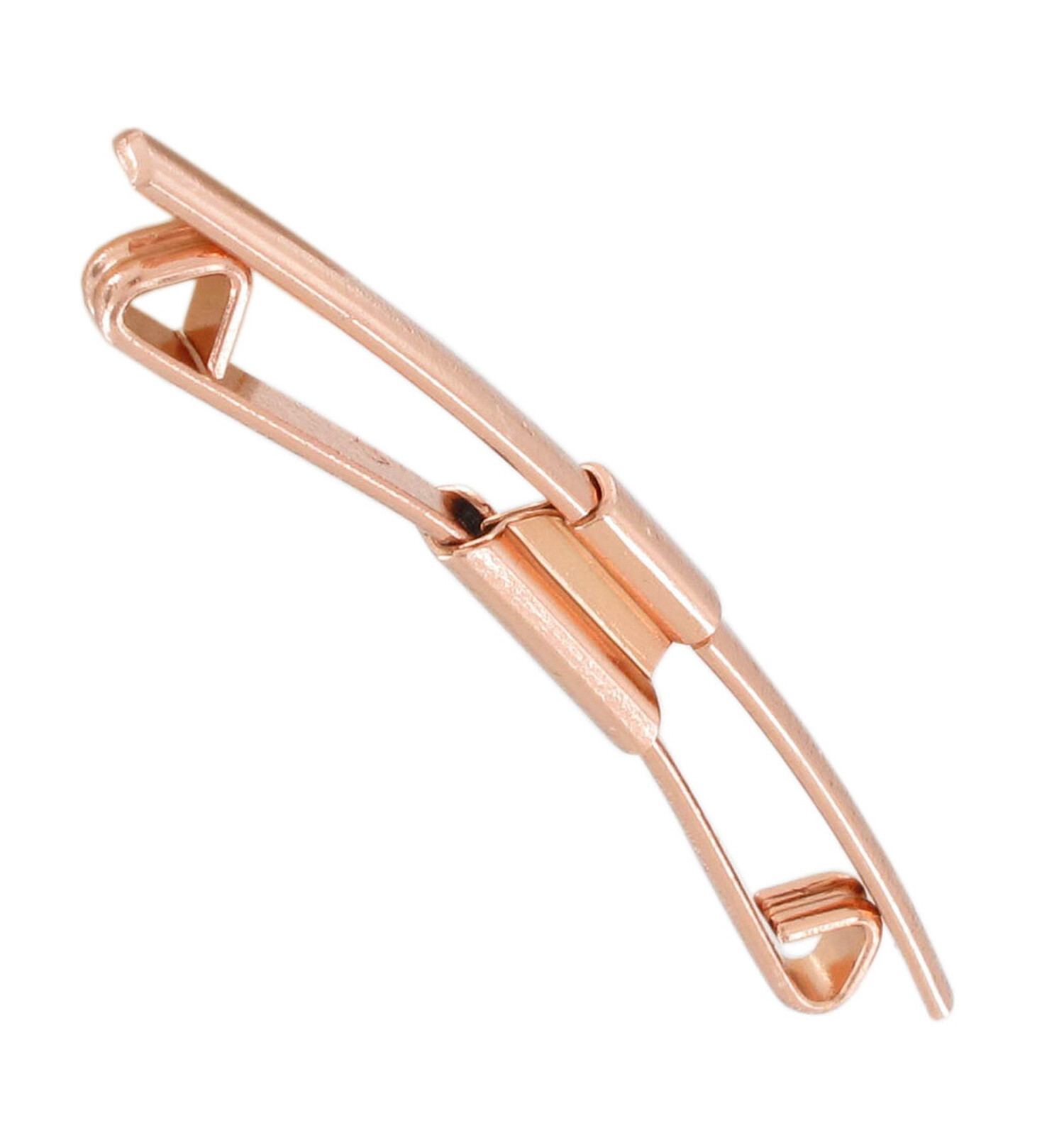 Ky & Co Mens Plain Rose Gold Tone Collar Bar Pin Clip 2 1/8″ Made in USA