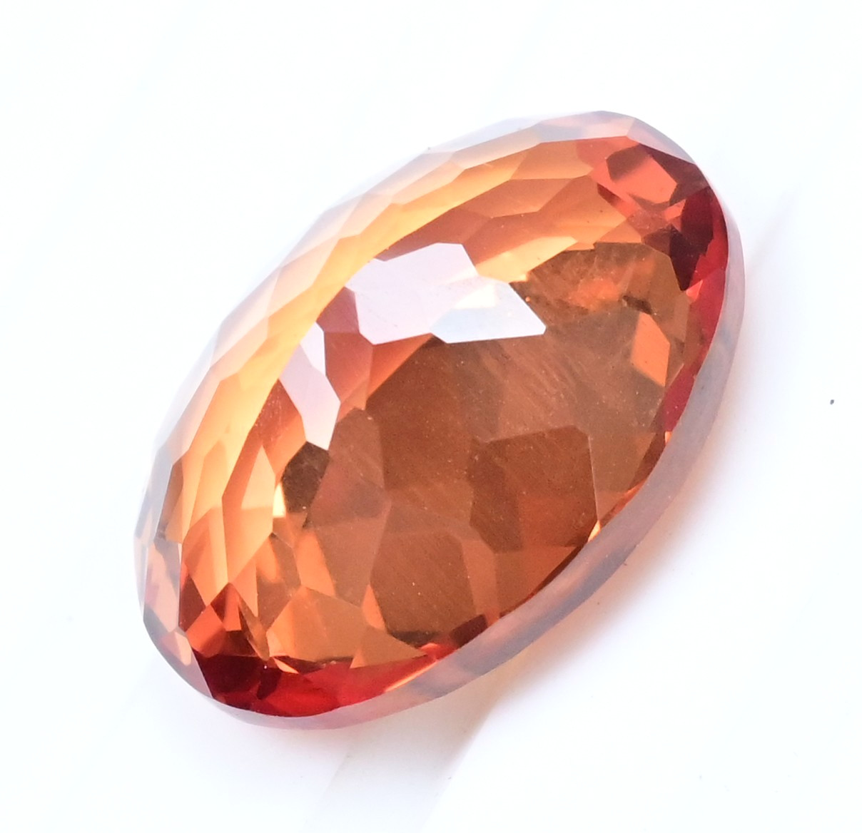 Flawless Natural Imperial Topaz 19.80 Ct Oval Untreated Certified Gemstone