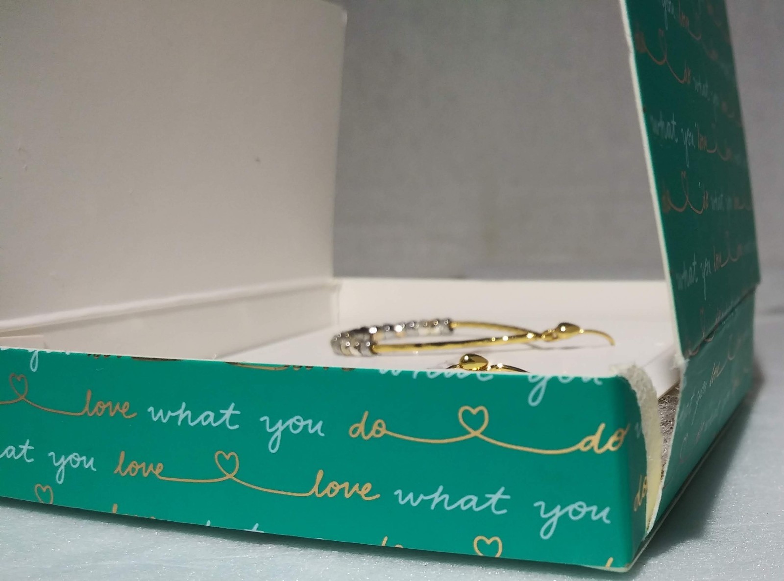 Stella & Dot Rhett Hoops Earrings – Silver & Gold – NIB –