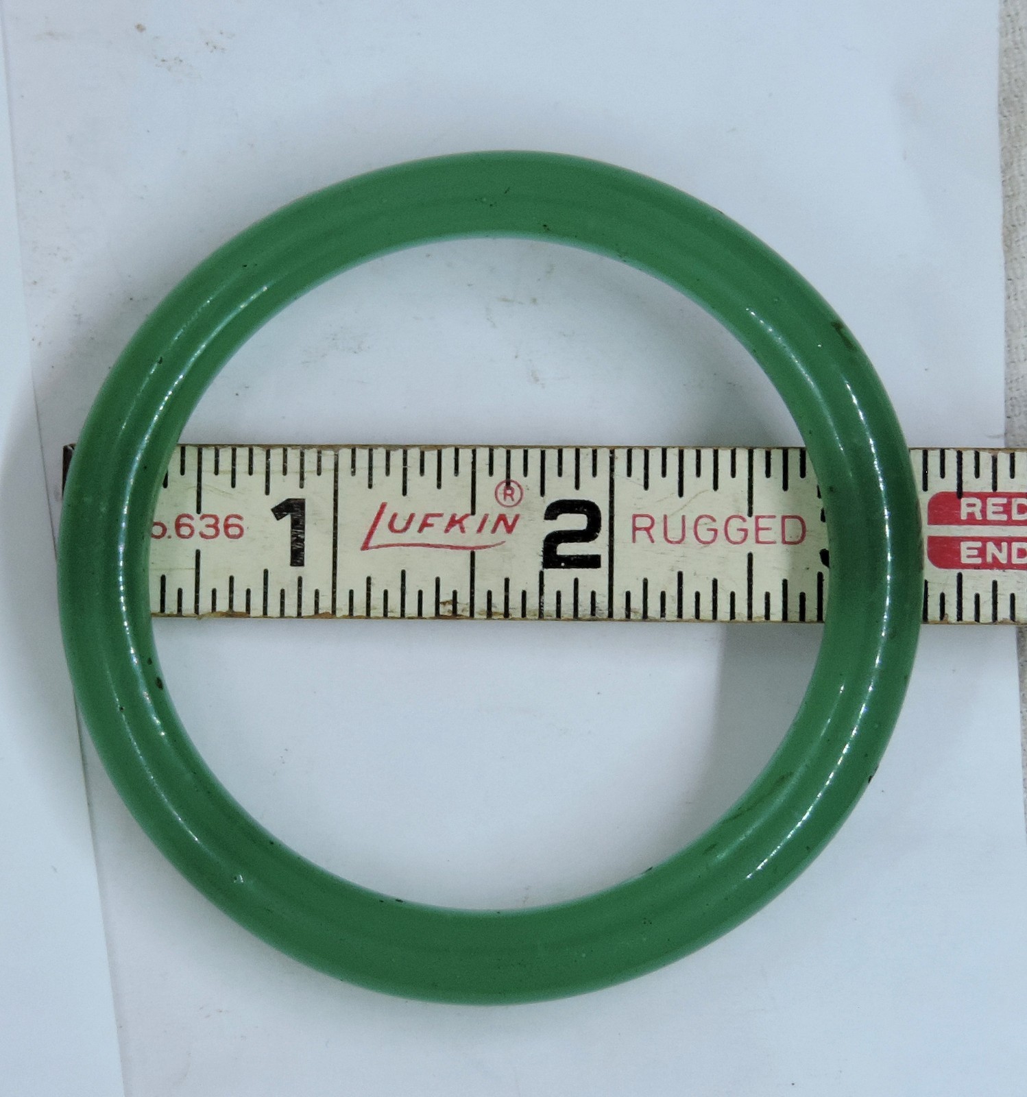 Green Translucent Apple Jadeite Bangle Bracelet 3.25″ – 80mm