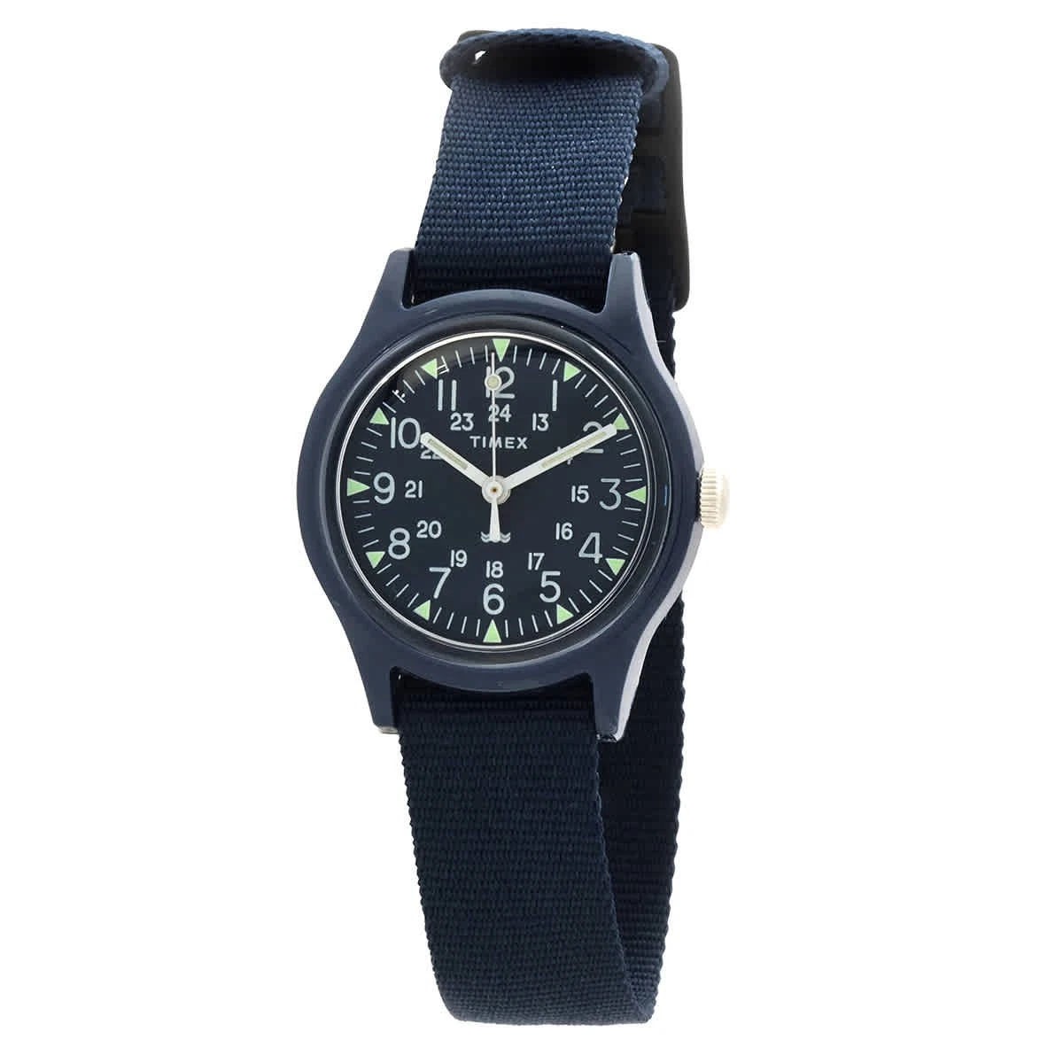 Timex Womens Watch Quartz Blue Dial Blue Fabric Strap