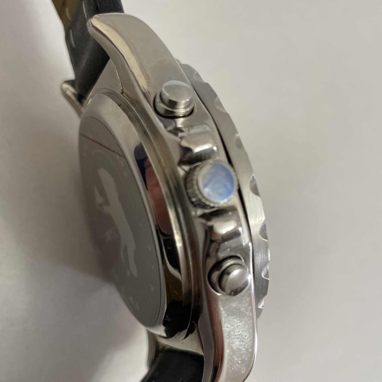 STAUER Centurion Hybrid Chrono Watch Stainless Steel Ana-Digi Quartz #20409