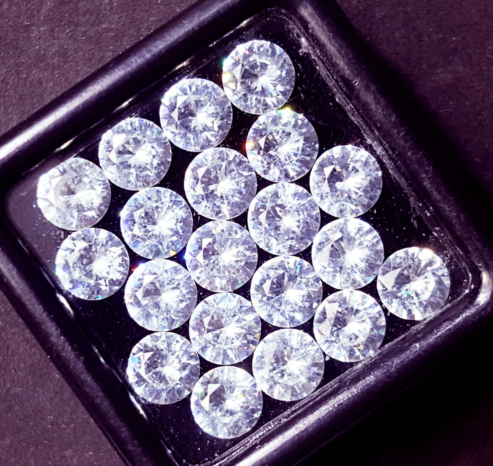 Round Shape White Sapphire Lot Approx. 5×5 mm 20 pcs Loose Gemstone ~~Free Gift
