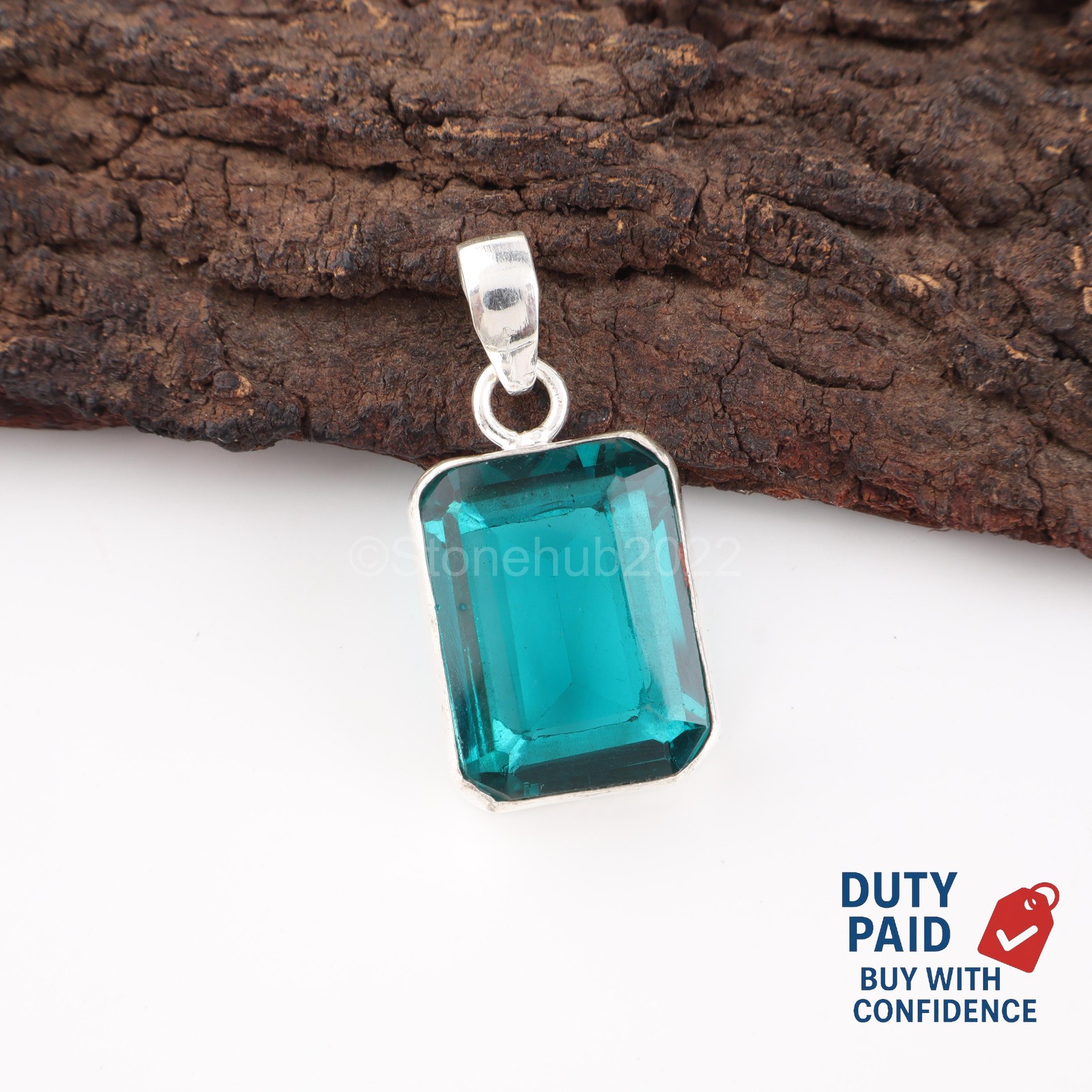 Natural Apatite Wedding Engagement Mother Boho Pendant Jewelry Sterling Silver