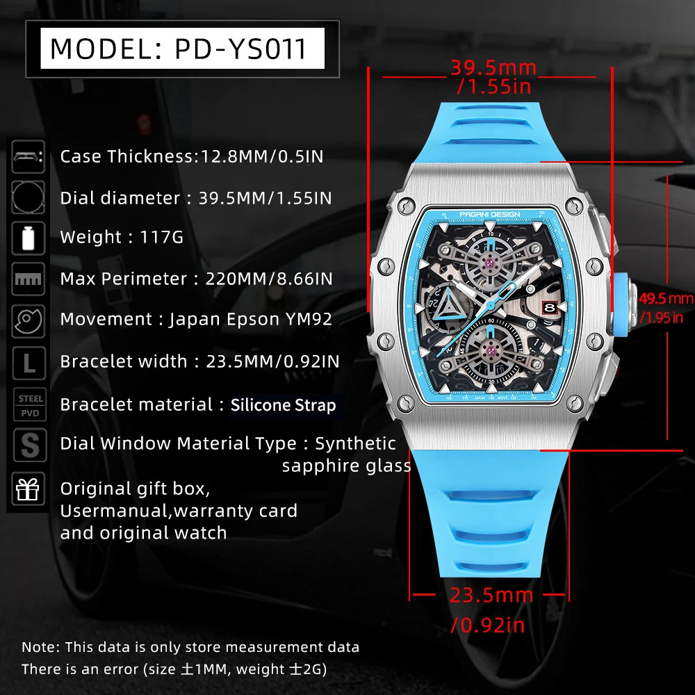 “2023 Ultimate Men’s Sport Watch – Waterproof, Skeleton Dial, Sapphire Glass”