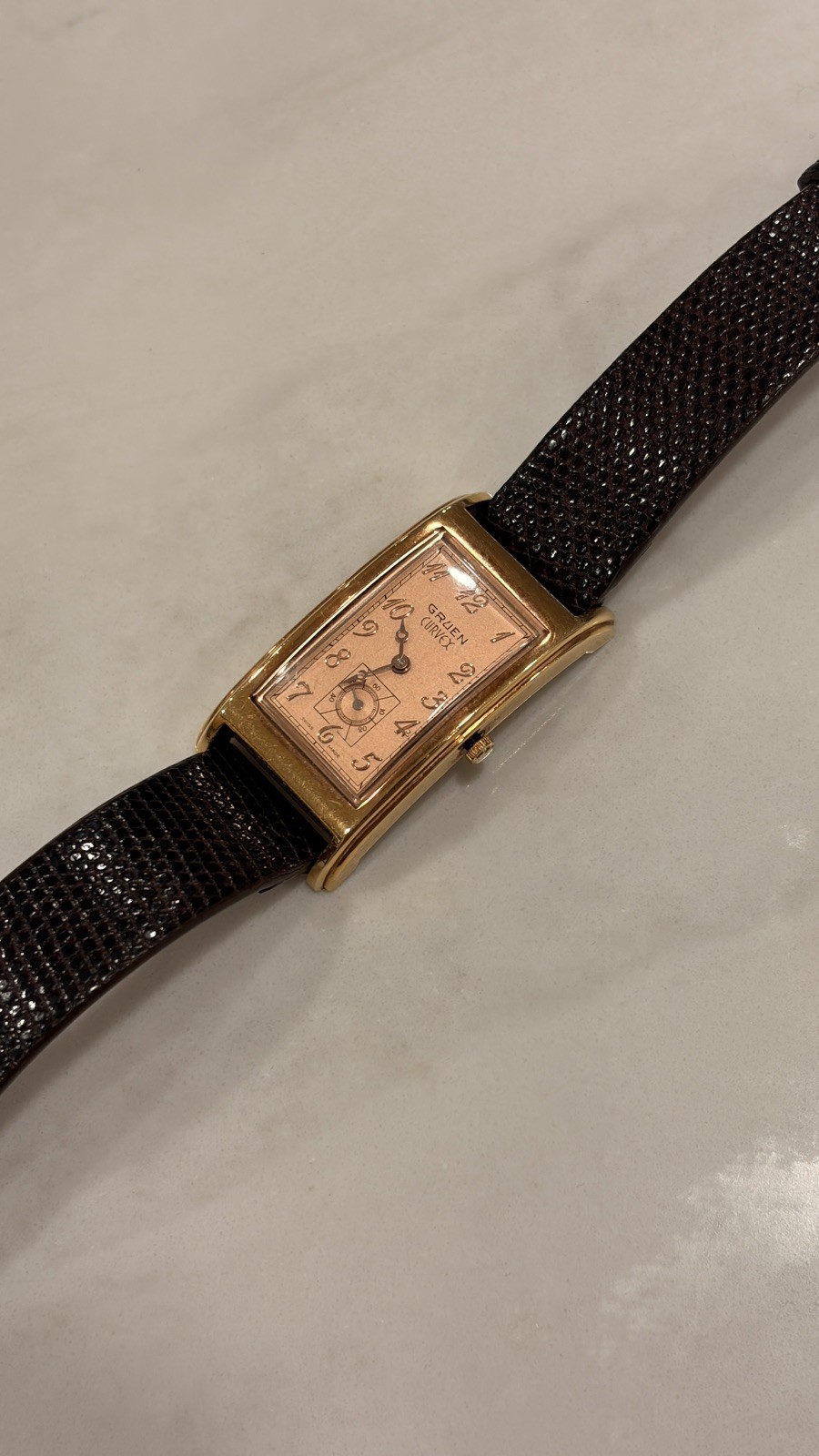 GRUEN CURVEX MEN’S WRIST WATCH MODEL GS1219 (working)
