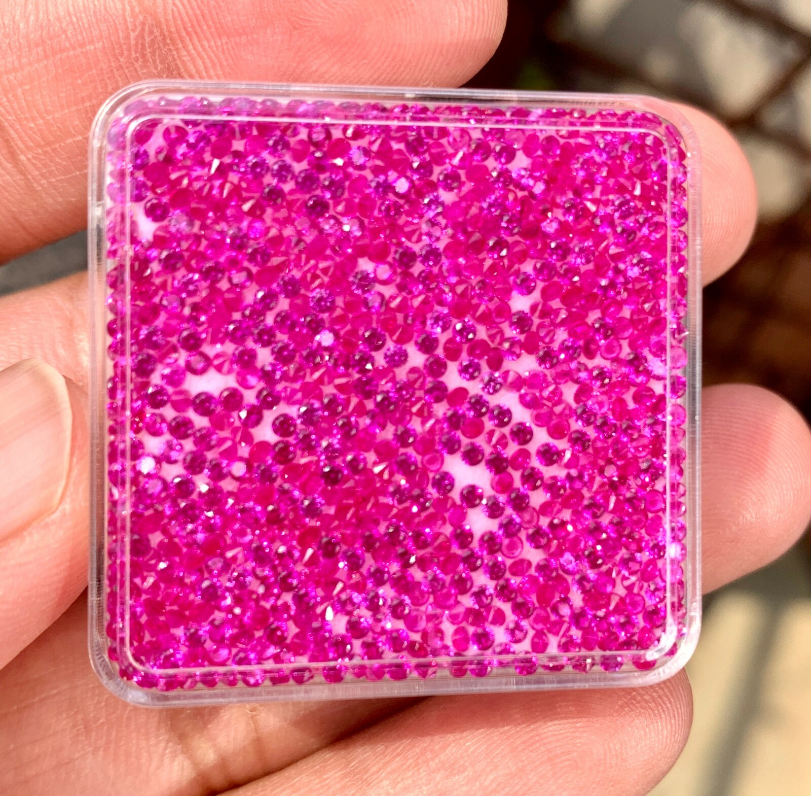 500 Pcs Natural MOGOK Pink Ruby 2.00 mm Round Certified AAA+ Treated Gemstone
