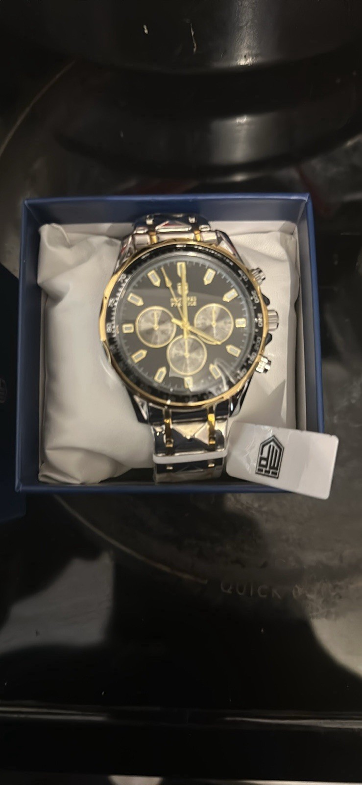 Montres Prestige Men’s Two-Tone Stainless Steel Quartz Chronograph Tachymeter