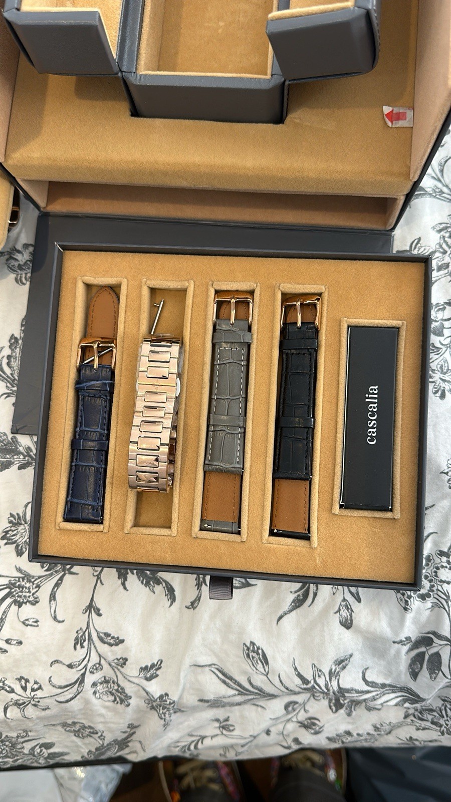 Cascalia Acro Watch In Rose Gold with White Dial Brand New